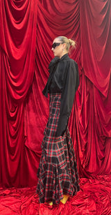 Gonna Madonna in Tartan rosso