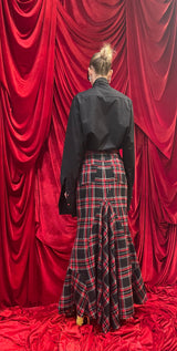 Gonna Madonna in Tartan rosso