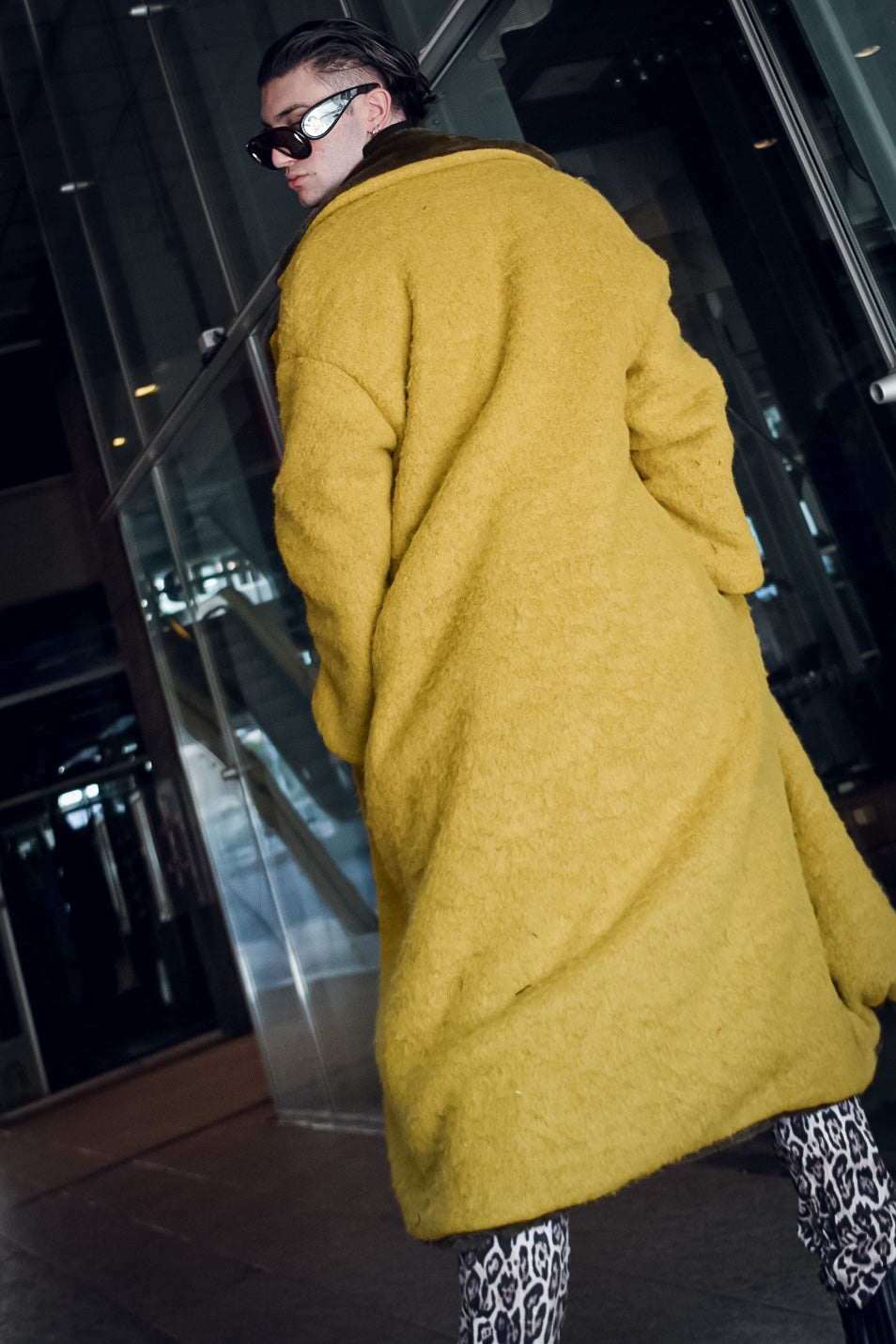 Cappotto City Fur Dirty Yellow