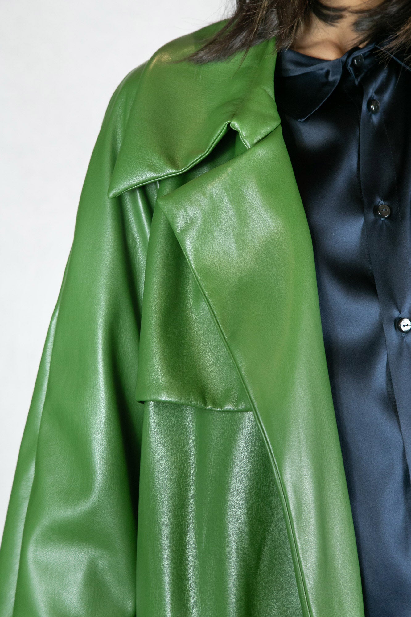 Trench ecopelle green